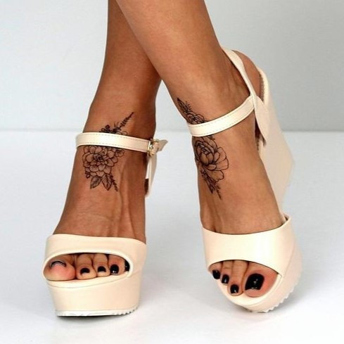 Жіночі Сандалі Босоніжки на Танкетці Платформа Бежеві Літні (розміри: 36,37,38,39,40) — 33 Дніпро - фото 7