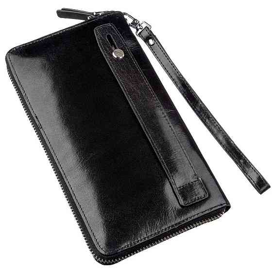 Містке чоловіче портмоне-клатч Boston 18806 Чорний Київ