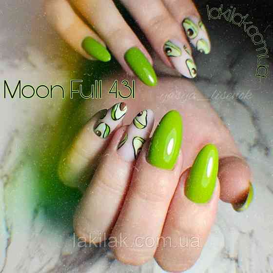Гель-лак Moon Full Breeze color №431 насичений салатовий 8 мл Херсон
