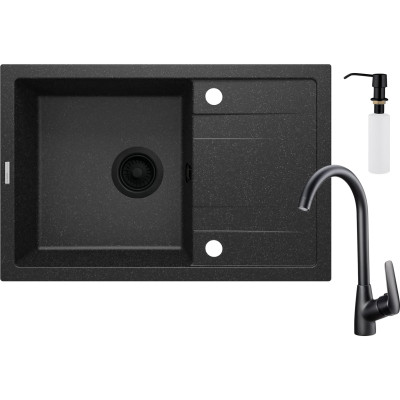 Мойка кухонная Deante Corio ZRC_G113 + зміш. BMO_N62M + дозатор ZZZ_B00D (ZRCC2113) Винница - изображение 1