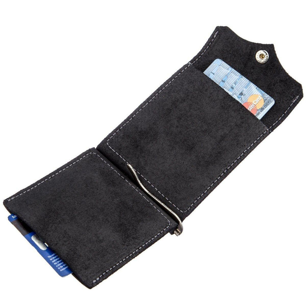 Компактный зажим для денег Черный (GRANDE PELLE) Киев - изображение 4