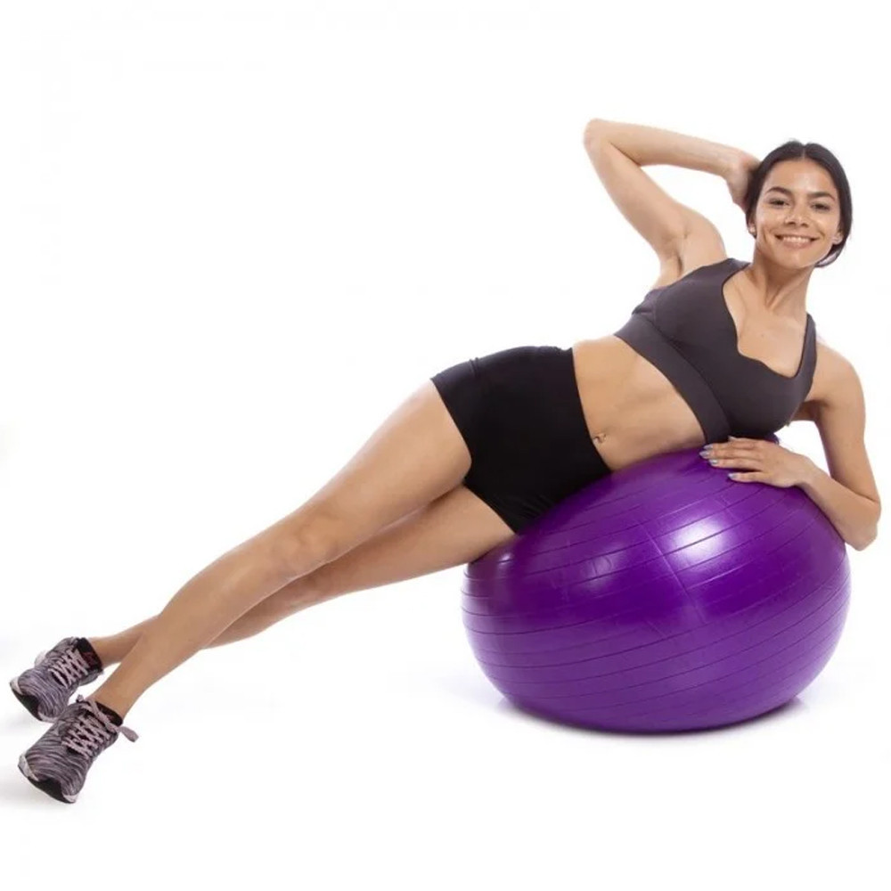 М'яч для фітнесу (фітбол) 60 см,до 200 кг,Фіолетовий SBR Київ - фото 3