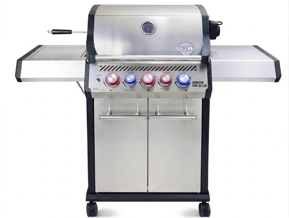 Газовий гриль Senator Pro-32 LED з системою BBQ Block Fire GRILLI 701377 Код: 013762 Рівне - фото 1
