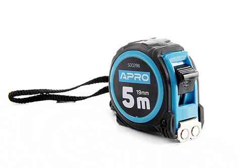 Рулетка магнітна гумова 5 мх19 мм APRO Рівне