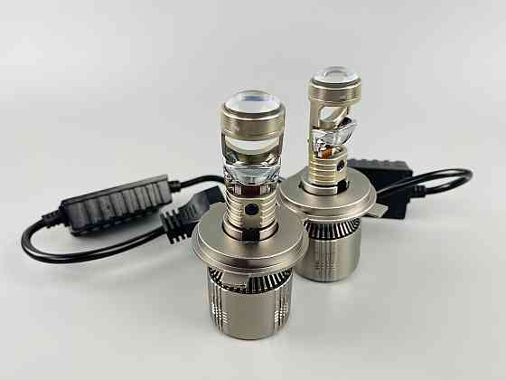 Лампа світлодіодна комплект 2 шт. 12 V 90 W set (реальних ватів) LED + лінза + цоколь H4 Мукачево