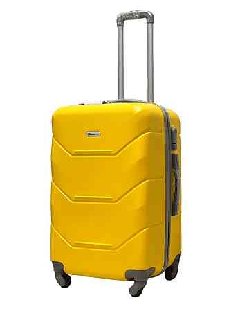 Валіза пластикова MILANO BAG 147 середня 65 см жовта Київ