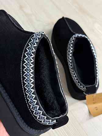 Уггі жіночі Itts 1702-1 капці на платформі замшеві з вишивкою чорні, 40, 25 см Київ