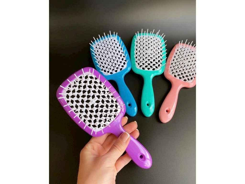 Гребінець Hollow Comb Shulimei кольоровий (21*9*5см) 210863 ТМ EСТЕТ Київ - фото 1
