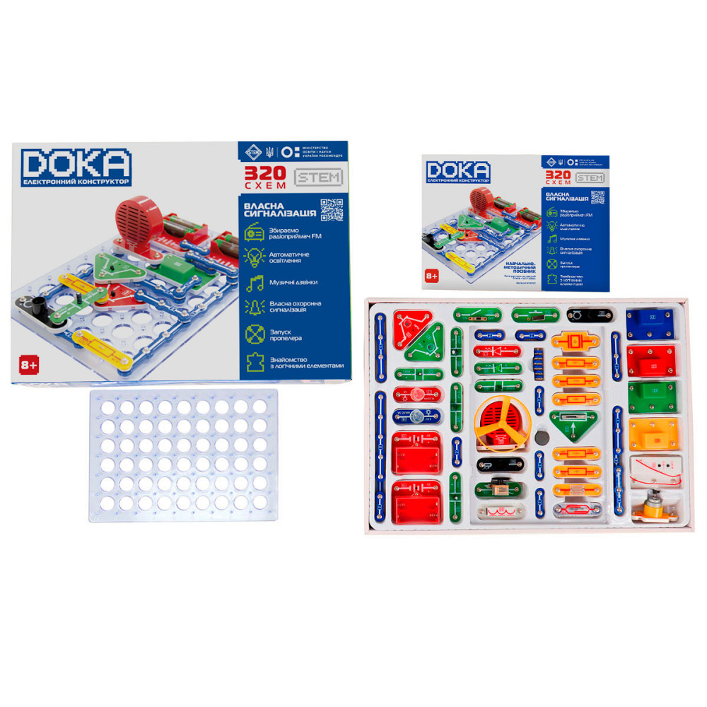 Конструктор електронний Doka 320 схем Дніпро - фото 4