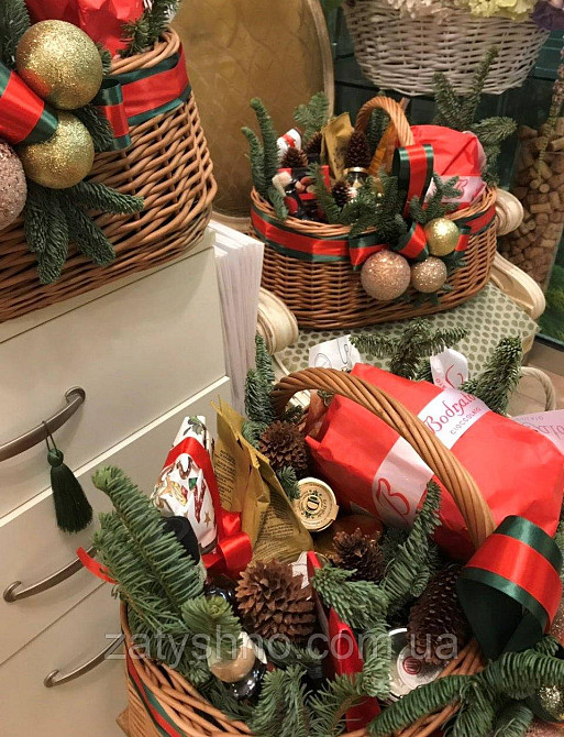 Корзина подарочная из лозы большая ( без наполнения) Киев - изображение 2