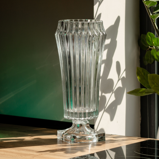 Кругла декоративна ваза для квітів 34.5 см Київ