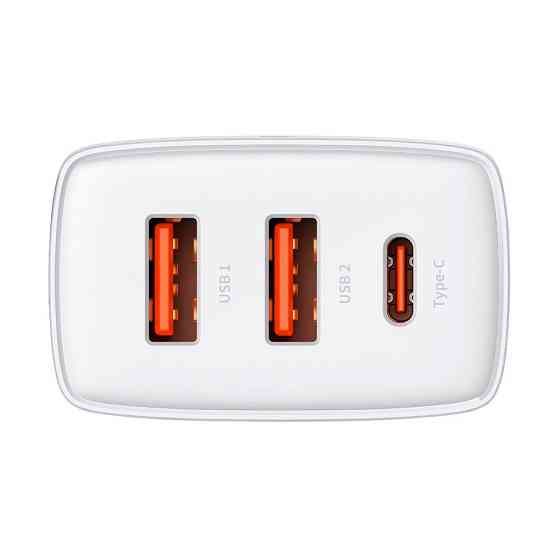 Універсальний мережевий заряд Baseus 30W Compact Quick Charger CCXJ-E02 (Біле) Миколаїв