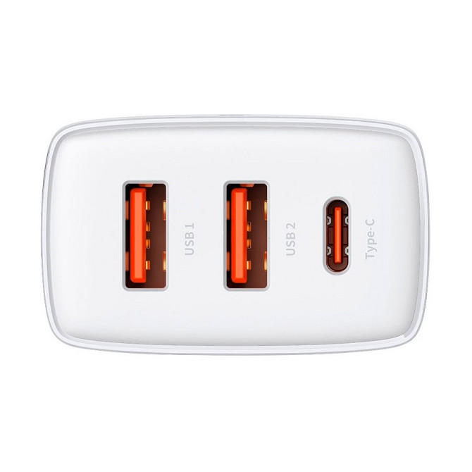 Універсальний мережевий заряд Baseus 30W Compact Quick Charger CCXJ-E02 (Біле) Миколаїв - фото 4