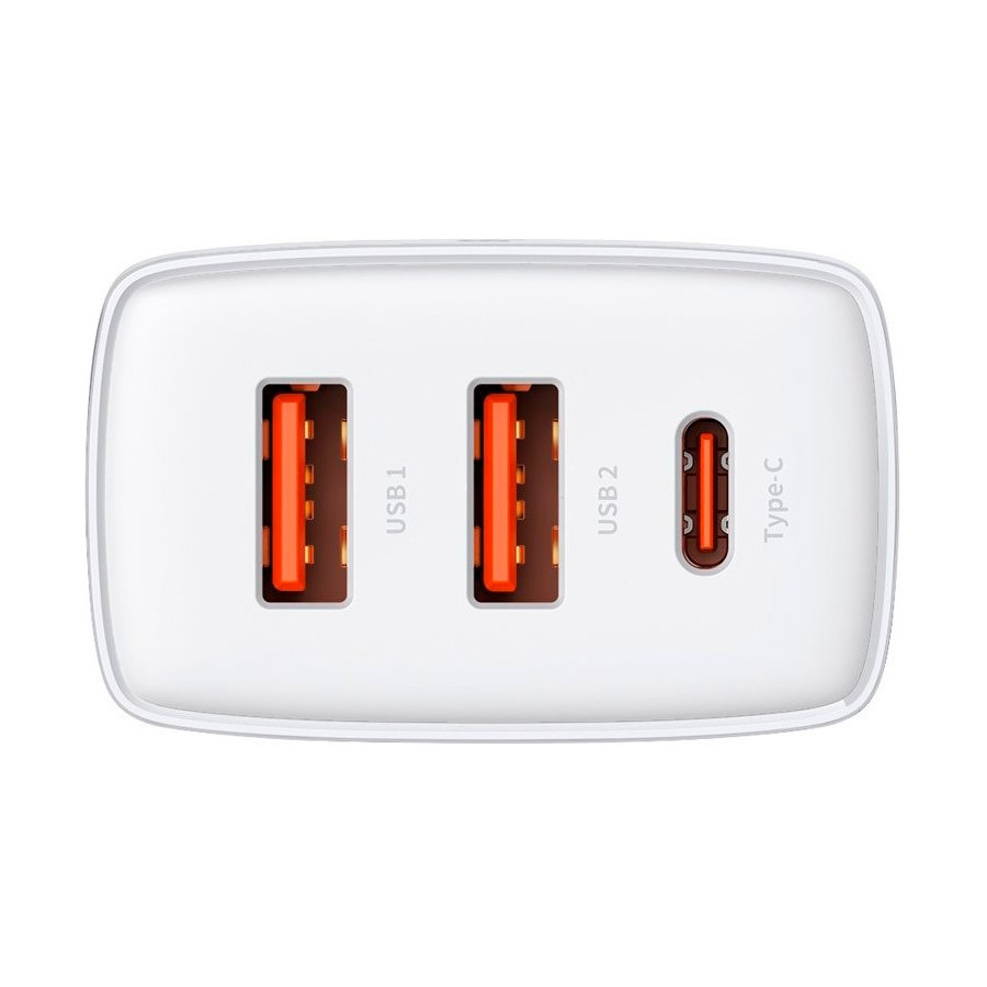 Універсальний мережевий заряд Baseus 30W Compact Quick Charger CCXJ-E02 (Біле) Николаев - изображение 4