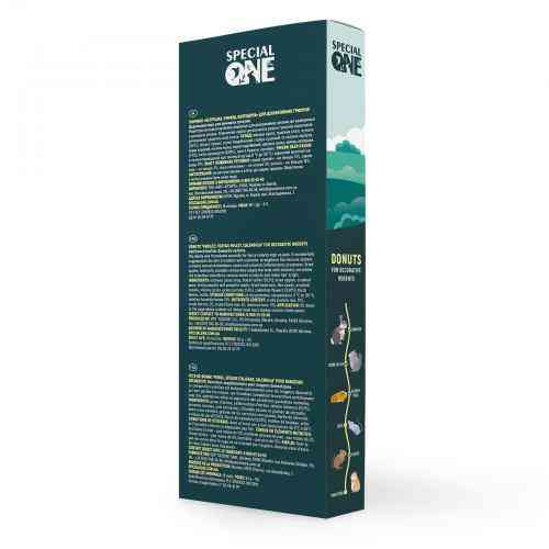 Пончики Special One «Петрушка, чумиза, календула» для декоративных грызунов, 50 г Винница