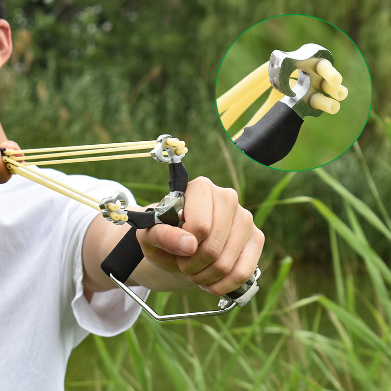 Компактна рогатка для спорту та риболовлі, колір хаки Київ - фото 8