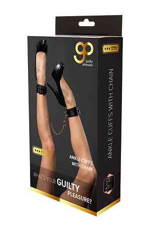 Поножі з ланцюжком Guilty Pleasure, чорний Sex Aura Київ