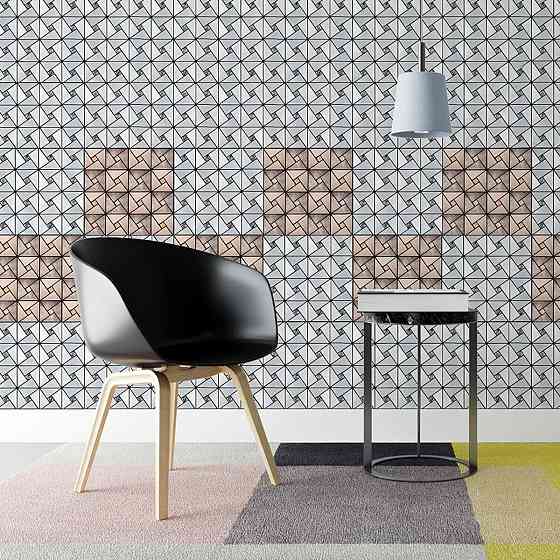 Самоклеющаяся алюминиевая плитка 300х300х3мм Бежевая со стразами SW-00001774 Киев