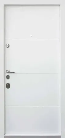 Вхідні двері Qdoors Авангард Горизонталь AL  венге темний горизонт/біле дерево 950х2040 мм Київ