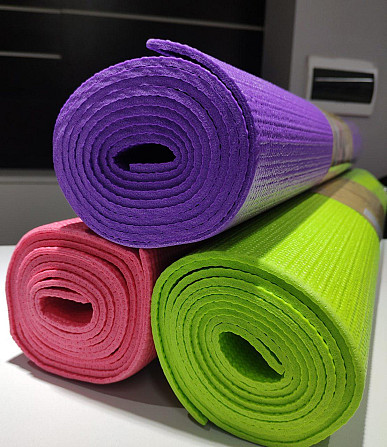 Коврик для фитнеса, йоги, Йогамат, Feel Fit 173-61-0,3 см фиолетовый Бровары - изображение 3