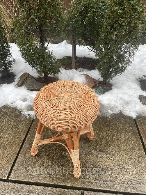 Пуфик из лозы плетеный круглый Киев - изображение 8