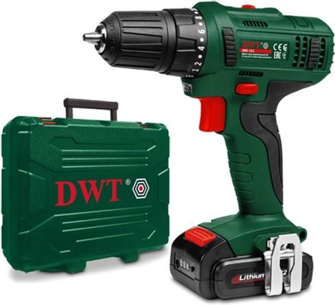 Шуруповерт акумуляторний DWT ABS-12 L-2 BMC 12V 0-380-1250об/хв з АКБ і ЗП в компл Коломия