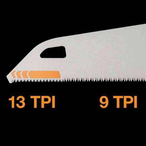 Універсальна Ручна Пила 38 см 9 TPI з чохлом Fiskars "PowerTooth" (1062930) Загартована сталь Нововолинськ