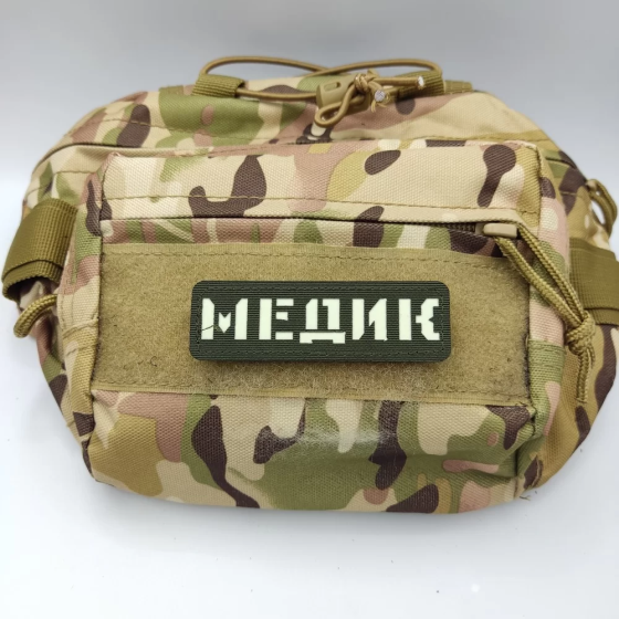 Патч / шеврон що світиться Медик Laser Cut хакі Запоріжжя