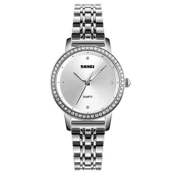 Женские классические часы Skmei 1311 Malibu (Серебристый) Винница
