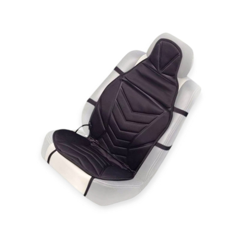 Накидка підігрівом сидіння + спинка висока чорна 12в, 48вт, перемикання. 3 режими, 117х50см з Мукачево - фото 4