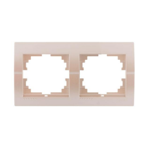 DERIY перлинно-білий металік Рамка горизонтальна 2-а Лезард Житомир