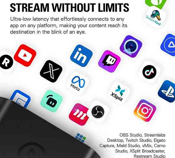 Пристрій відеозахоплення Elgato Game Capture 4K X 1 шт. NEW! Харків