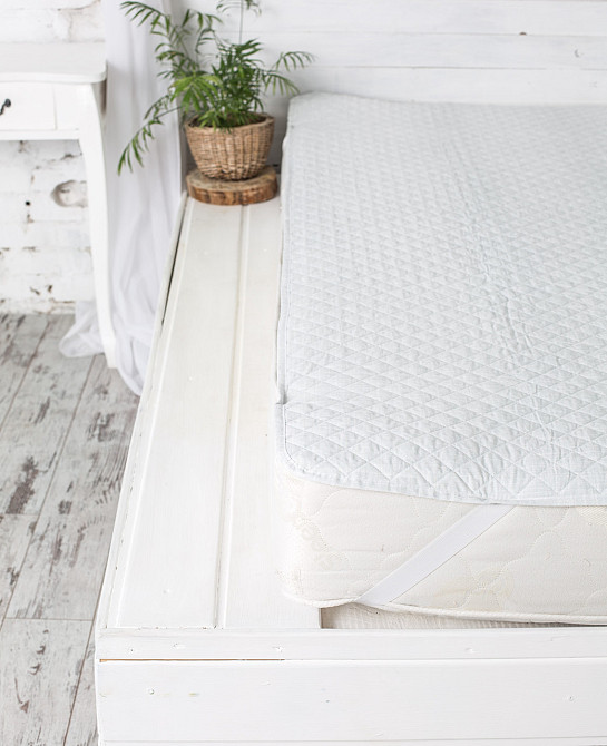 Ecotton Наматрацник Ecotton 200х200 см захисний антиалергенний з резинкою по кутах білий (20-02 Коломыя - изображение 1