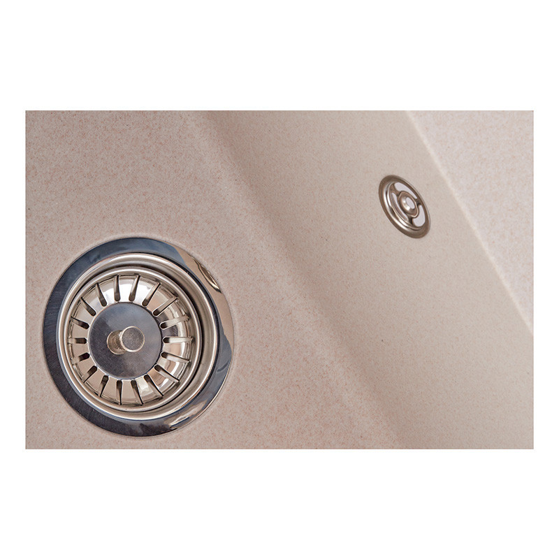 Кухонна мийка Zerix ZS-6250S-06 бежевого кольору (ZX4589) Харків - фото 4