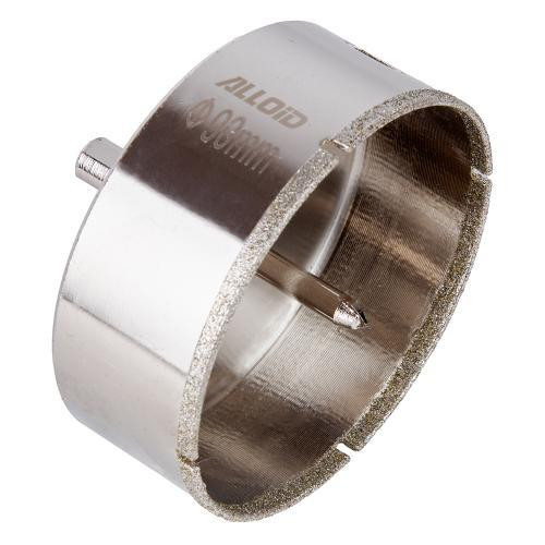 Свердло корончате алмазне по склу та кераміці 90мм з центрувальним свердлом Alloid Одеса - фото 9