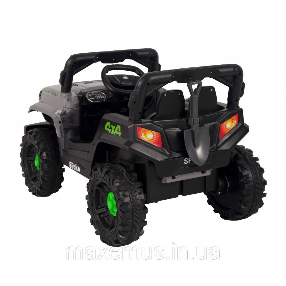 Дитячий електромобіль на акумуляторі QD-V80 електромашинка для дітей з пультом керування сірий Мостиська - фото 13