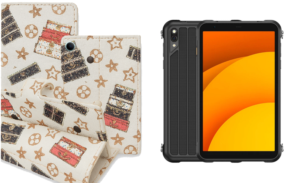 Книжка-трансформер для планшета Ulefone Rugking Pad Pro, Rugking Pad 2 Pro, колір Black Lyi White Київ - фото 1