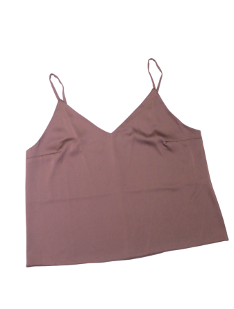 Шовкова майка на тонких бретельках Какао XL/2XL Харків