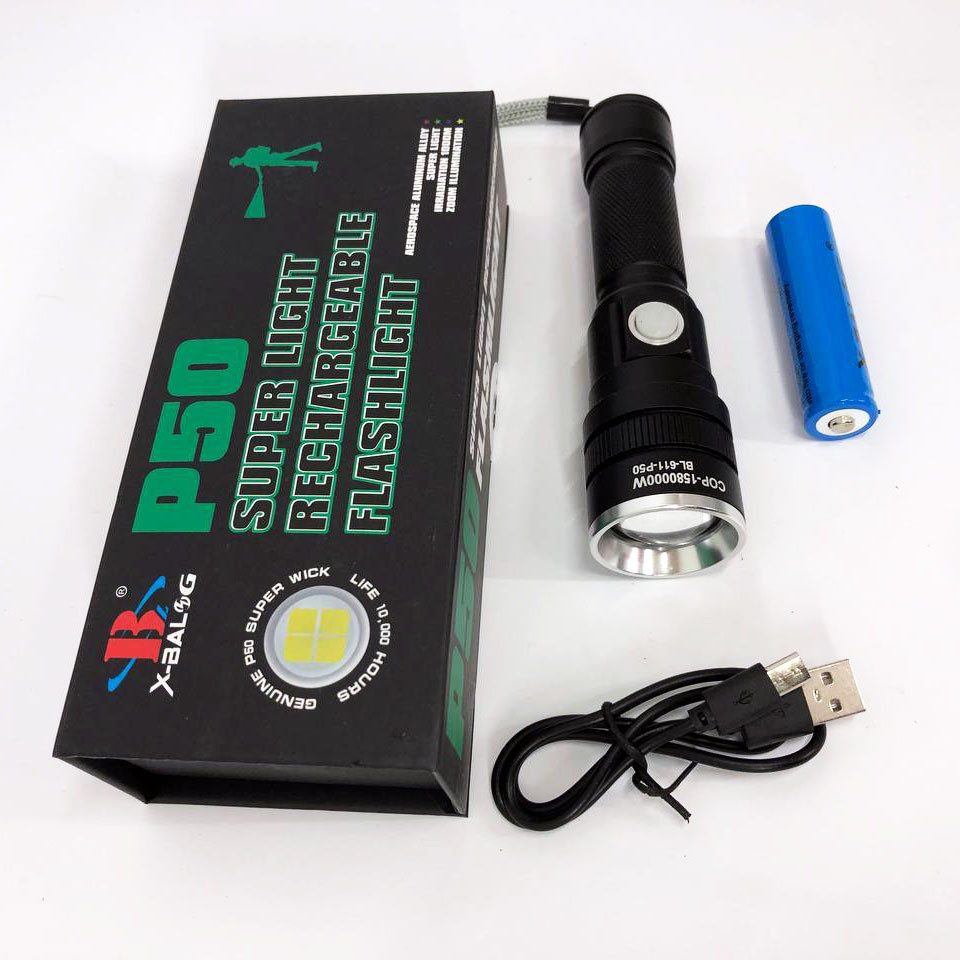 Усиленный ручной фонарик BL-611-P50, Фонарь с защитой от пыли, Портативный фонарь с функцией зарядки BH-65 Ивано-Франковск - изображение 1