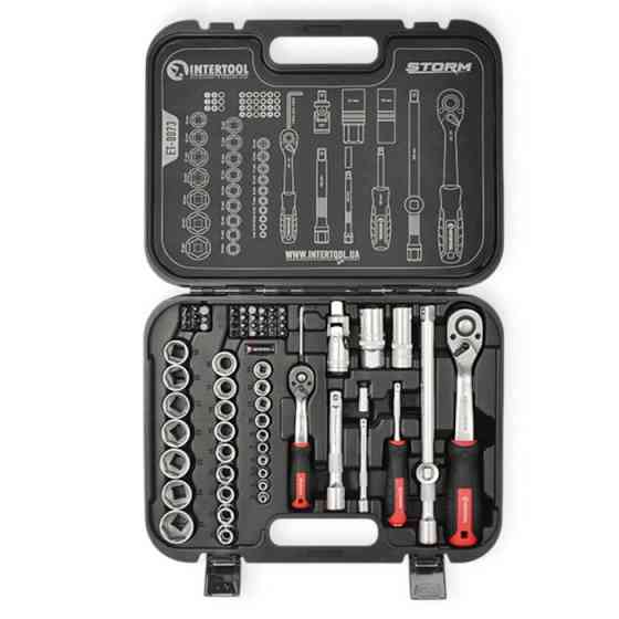 Набір інструменту 1/2", 1/4" 73 шт з бітами PROFI Storm Мукачево