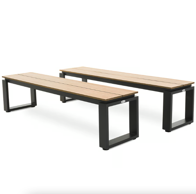 Набір садових меблів Di Volio Trento стіл + 2 лавки бежевий Киев - изображение 10