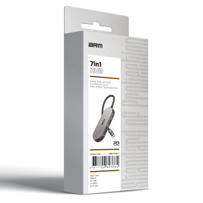 Концентратор Armorstandart USB-C to HDMI 4K, PD, 3USB, SD, microSD Grey (ARM69366) Вінниця - фото 4