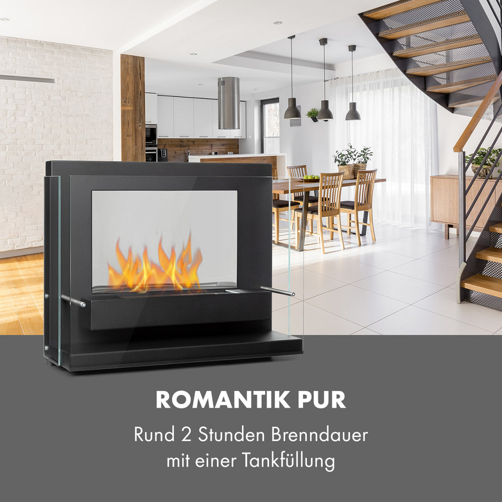 Phantasma Vidro етаноловий камін бездимний пальник із неіржавкої сталі 2h сталевий чорний (Німеччина, читати Рівне - фото 4