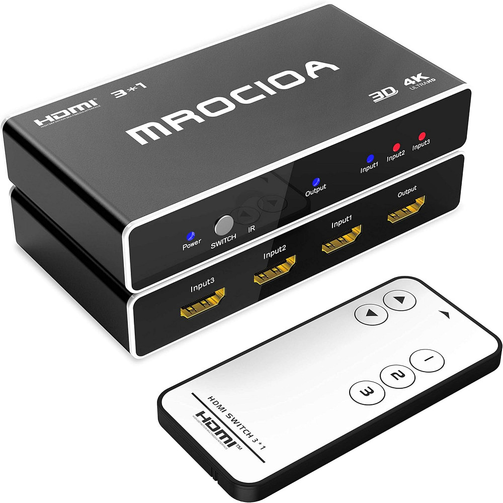 Перемикач Mrocioa HDMI Switch 3 in 1 Луцьк - фото 1
