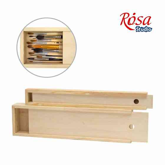 Пенал для кистей деревянный ПК4 35×9,8×4см ROSA Studio Киев