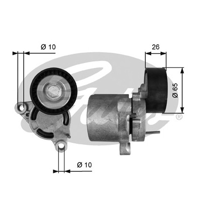 Ролик натягувача ременя Gates T39403 Вінниця - фото 1