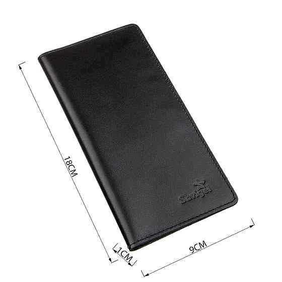 Вертикальне портмоне SHVIGEL 13991 Чорне Київ