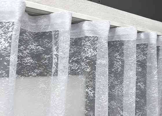 Тюль VR-Textil 2008т Жакард Білий 500х170 см (42-1184) Київ