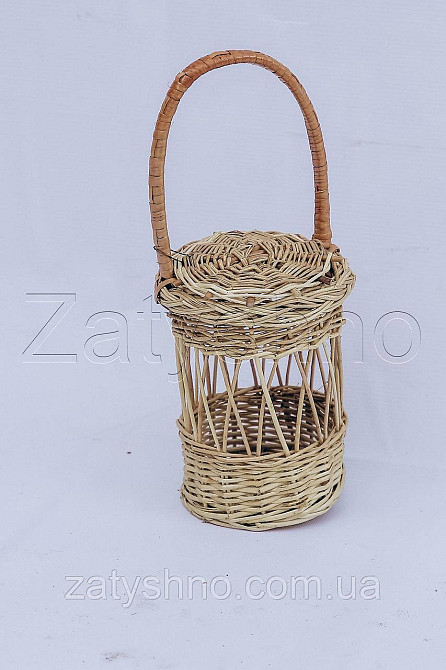 Кошик із лози | декоративний кошик із лози | кошики з лози Київ - фото 3