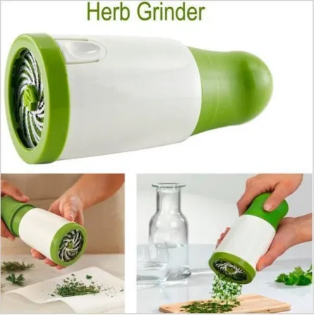 Ручний подрібнювач для зелені Herb Grinder для петрушки, кинзи, м'яти 6х7.3х17 см Київ - фото 4